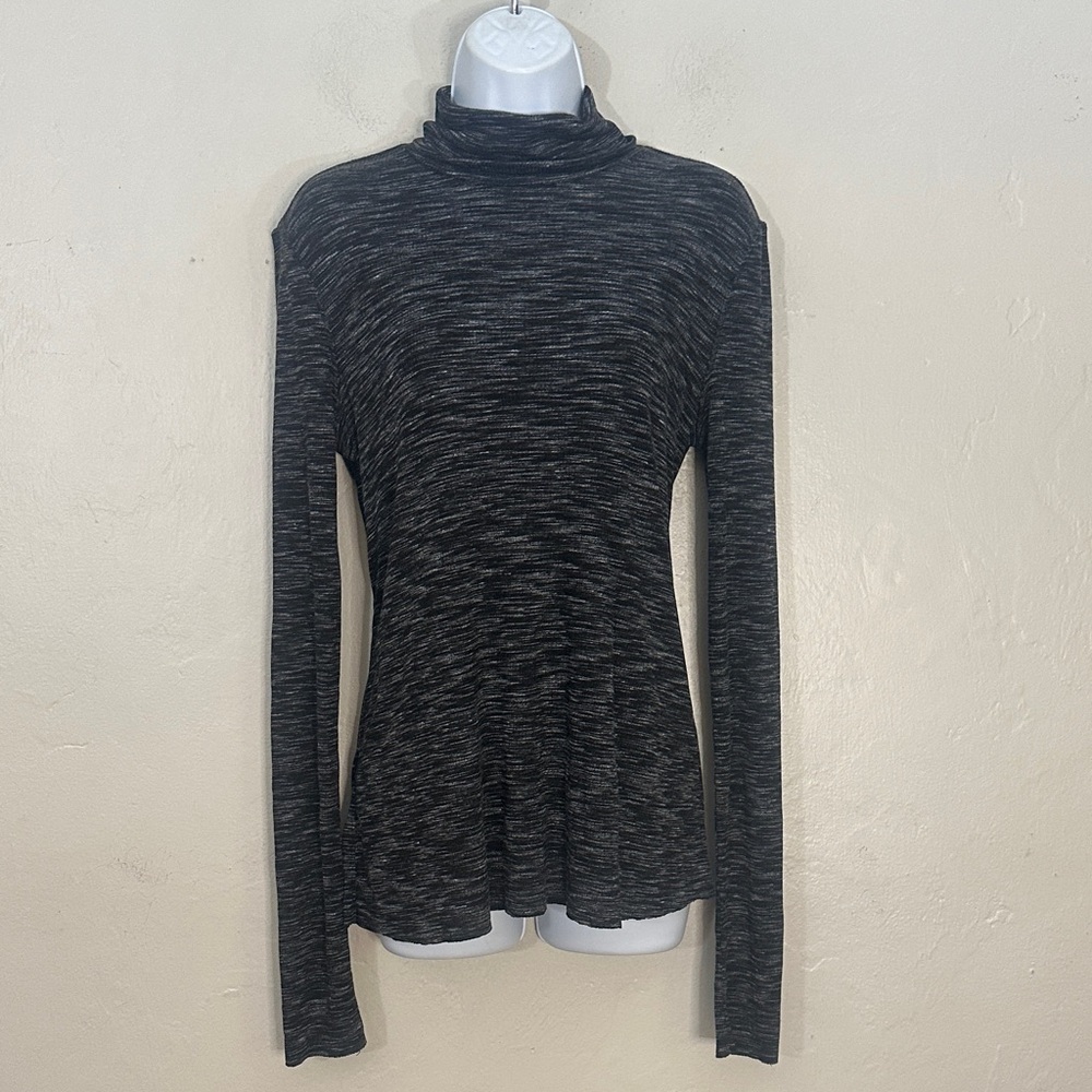 We The Free Heathered Black Long Sleeve Top